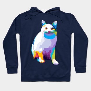 Polite Cat Meme Pop Art Hoodie